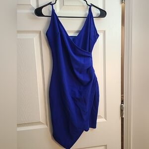 Royal Blue Spaghetti Strap Mini Dress
